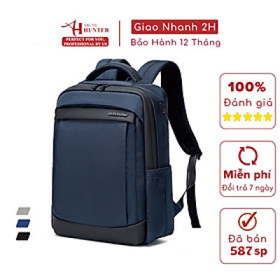Balo du lịch Arctic Hunter chất liệu Oxford chống nước, có cổng USB - B00478