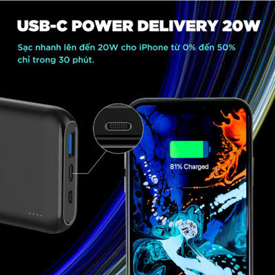 [ Hàng Chính Hãng ] Pin sạc dự phòng không dây Energizer QE10009PQ 10000mAh - Sạc Nhanh PD - BH 12 tháng