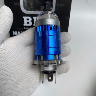 Đèn LED Pha Bi Cầu W2F BMA , 50W Chân H4 Lắp như zin Các Dòng Xe Máy, Ô Tô , đèn sài được cả điện máy và điện bìnhCó Trợ Pha Laser