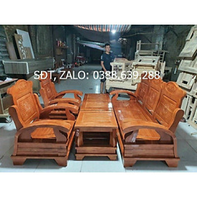 Bộ ghế gỗ xoan ta phòng khách