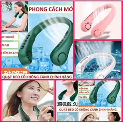 1 CÁI QUẠT GIÓ ĐEO CỔ SIÊU MÁT LẠNH SẠC PIN HÀNG CHUẨN CHẤT LƯỢNG 
