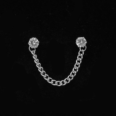 Bông tai nam nữ xích đính mắt đá bí ẩn cuốn hút