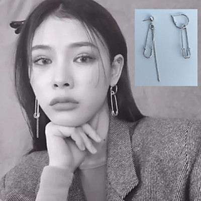 Đôi bông tai cực chất bất đối xứng nam nữ 