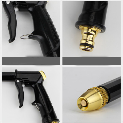 Bộ dây và vòi xịt rửa xe tưới cây tăng áp 810-2576 (dây xanh-cút nối xanh)