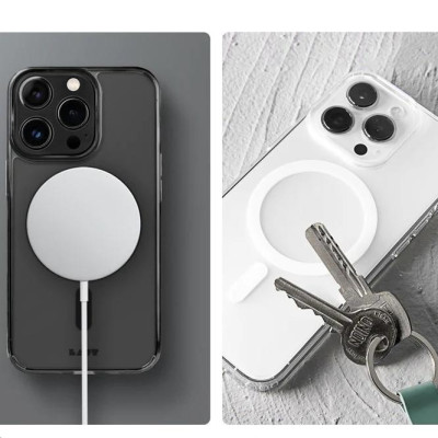 Ốp Lưng LAUT Crystal M lưng trong mờ không bám vân tay viền TPU dành cho iPhone 14 Series / 15 Plus - Hàng chính hãng