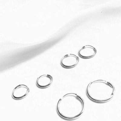 Bông tai cá tính Sơn Tùng MTP - khuyên tròn 3 size.