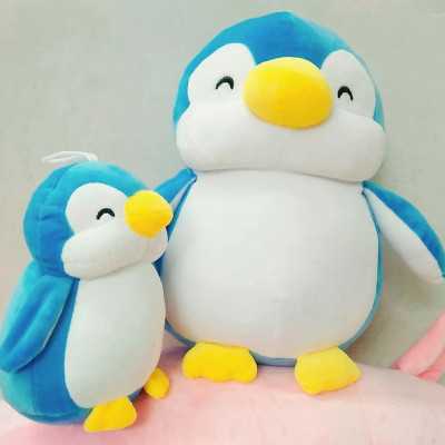 Gấu bông chim cánh cụt dễ thương 30cm vải miniso mềm mịn an toàn (Tặng Kèm 1 Ví Da 12 Ngăn Đựng Thẻ ATM, CCCD)