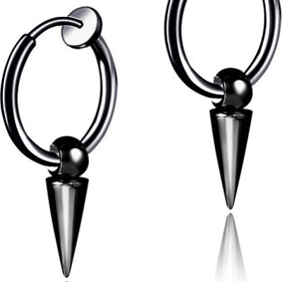 Đôi bông tai nam nữ ý tưởng hình học kẹp vành