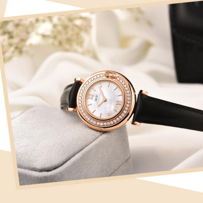 Đồng Hồ Nữ I&W Carnival 3011L Chính Hãng BH 24T Chịu Nước 30m Kính Chống Xước Dây Da Cao Cấp ( Máy Quartz)