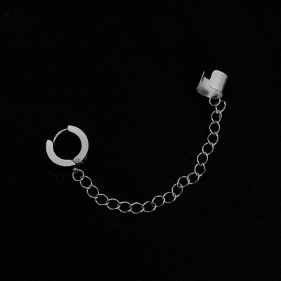 Bông tai unisex tích hợp xỏ lỗ- kẹp xương phá cách hiện đại