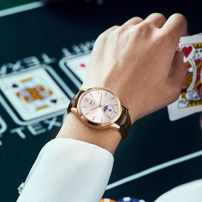 Đồng Hồ Nam I&W Carnival 527G1 Chính Hãng Full Box Chống Nước Kính Chống Xước Dây Da Cao Cấp BH 60T (Máy Cơ Tự Động)