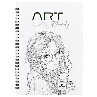 Tập Vẽ Lò Xo Art Sketch B5 - 40 Trang 220 - The Sun 03