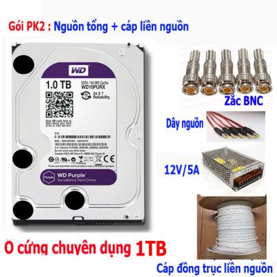 Bộ Camera Quan Sát HIKVISION 8 Kênh 2.0MP FHD 1080P - Trọn bộ 8 mắt 2.0MPX - Đủ Phụ Kiện Lắp Đặt ( HDD1TB ) - Hàng Chính hãng