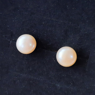 Bông tai bạc ngọc trai nuôi BHBT374