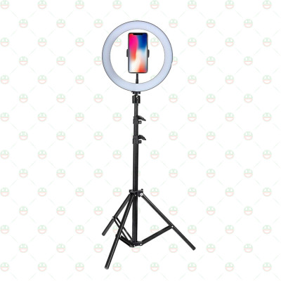 (Loại Chuẩn) Bộ Đèn LedRing LiveStream Cỡ 33cm Cao 2m1 KhoNCC Hàng Chính Hãng - Phù Hợp Idols , YouTube, Tiktok, Thẩm Mỹ Viện Phun Xăm, Bán Hàng - KLM-LEDRING33CM-FULL (Đen Trắng)