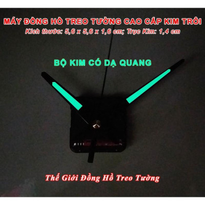 Máy Đồng Hồ KIM TRÔI CAO CẤP EASTAR – Kim Màu ĐEN Có DẠ QUANG - Bảo Hành 1 Năm – Tặng Pin Maxell