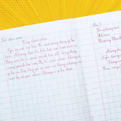 Sách - Vở ô li có mẫu chữ lớp 4 (luyện viết và trình bày)