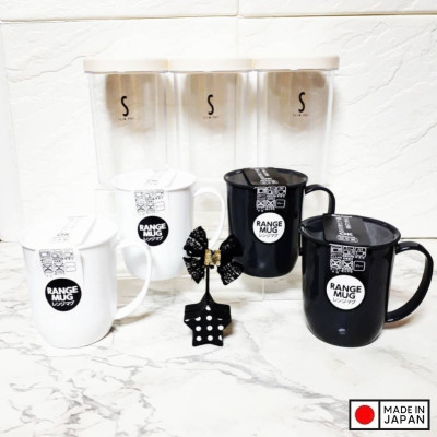Cốc nhựa có nắp Range Mug Monotone 300ml - Hàng nội địa Nhật Bản nhập khẩu chính hãng