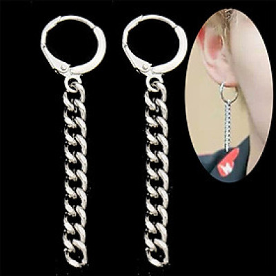 Bông tai nam nữ thả xích năng động, sành điệu