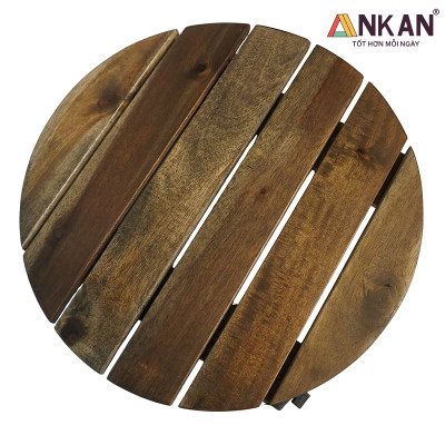 Đế Lót Chậu Cây Có Bánh Xe Thương Hiệu ANKAN, Kệ Để Chậu Cây Cảnh, Có Bánh Xe, Mặt Tròn Bằng Gỗ Tràm, Màu Đen Đường Kính 30 Cm, Tải Trọng 80kg, Thích Hợp Để Đặt Chậu Cây Trong Nhà, Ngoài Trời, Tiện Lợi Di Chuyển