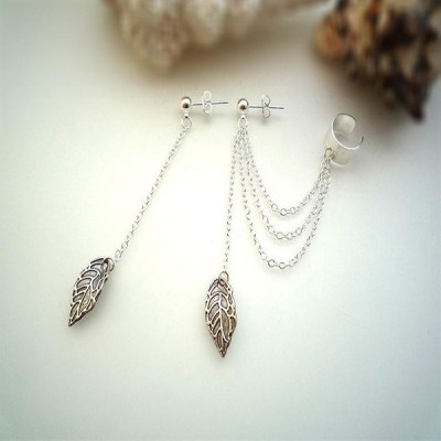 Bông tai thiết kế chiếc lá quyến rũ không thể bỏ lỡ