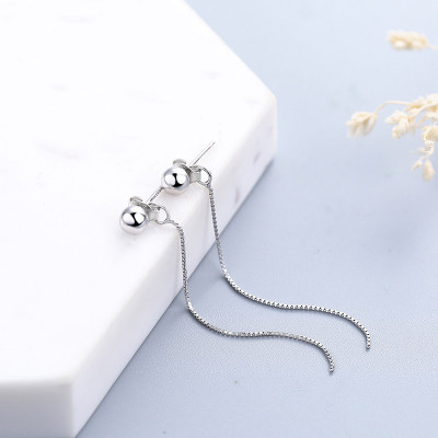 Khuyên tai dây nấm trắng đơn giản trang nhã