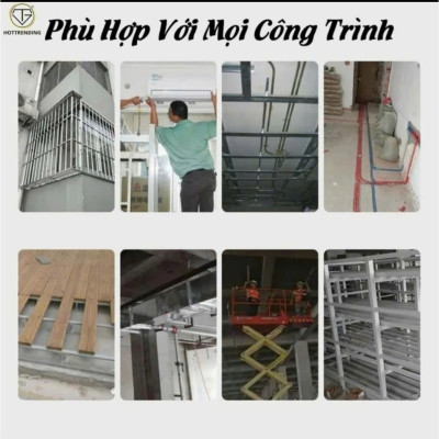 Dụng Cụ Bắn Đinh Bê Tông Sắt Thép Thông Minh Hàng Loại 1 – Không Điện, An Toàn, Có 100 Đinh Đi Kèm