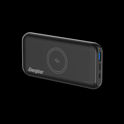 Sạc dự phòng Energizer 10,000mAh /3.7V Li-Polymer QE10009PQBK, Sạc nhanh 20W, Sạc không dây 18W, bảo hành 24 tháng 1 đổi 1 - Hàng chính hãng