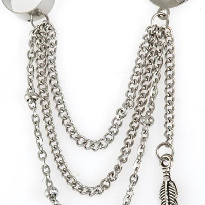 Bông tai xích kẹp sụn trên lên đỉnh cá tính