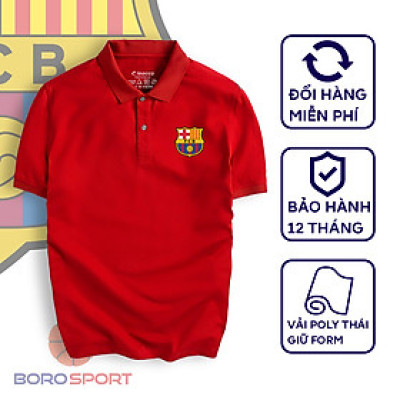 Áo Polo Boro Sport Chất Liệu Vải Poly Thái Giữ Form Thiết Kế Thời Trang Năng Động Barcelona