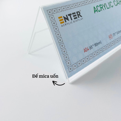 Biển chức danh, Bảng tên để bàn, Kệ mica chức vụ 2 mặt Enter A06 300x100mm đại (20)