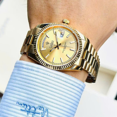 Đồng Hồ Nam Cadisen C8215M3 Chính Hãng Full Box Chống Nước Kính Chống Xước Dây Thép BH 2 Năm Máy Cơ