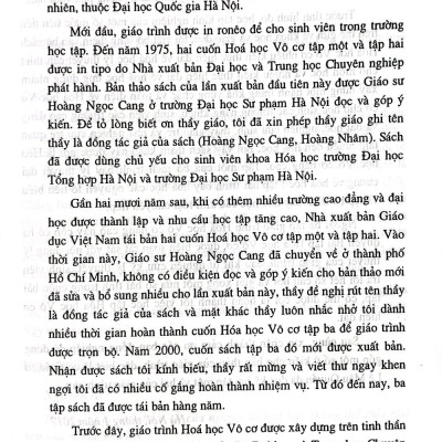 Hoá vô cơ nâng cao tập 3 - Các nguyên tố chuyển tiếp