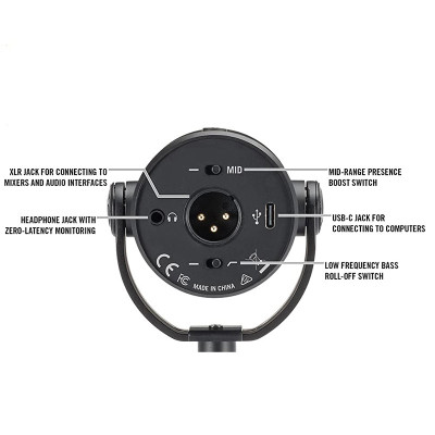 Samson Q9U - Micro Dynamic, XLR/USB Thu Âm Chuyên Nghiệp Cho Podcast, Livestream Và Phòng Thu - Hàng Chính Hãng