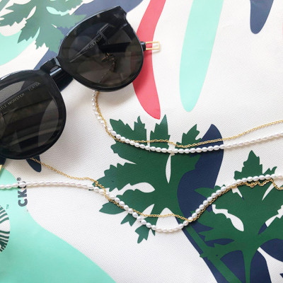 Chuỗi đeo gọng kính thời trang 2 lớp chain glasses dây đeo khẩu trang mặt nạ dây đeo airpod phụ kiện hot hit so cool trend giới trẻ