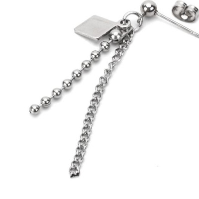 Khuyên tai nam hoạ tiết hình học 1 chiếc