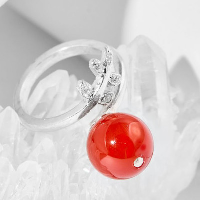  Nhẫn chiếc lá đá thiên nhiên Ngọc Quý Gemstones