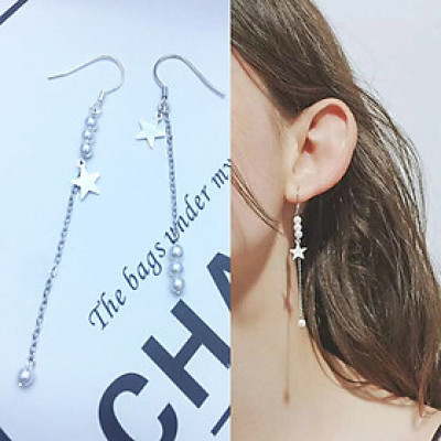 Bông tai xích mỏng phối họa tiết classic kinh điển thanh lịch quyến rũ