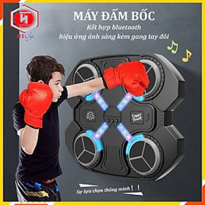 Máy Đấm Bốc Theo Nhạc, Máy Tập Boxing Giúp Bé Có Kết Nối Bluetooth, Đồ Chơi Tăng Thể Lực Cho Bé