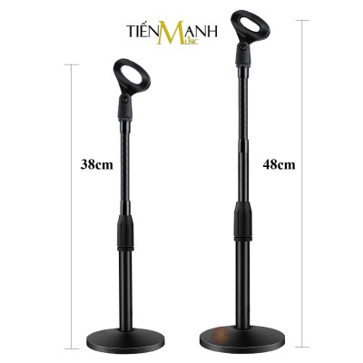 Chân Micro Lùn Để Bàn Cổ Cong Dr.Mic DM102S - Giá Đỡ Đế Kẹp Mic Stand Thu Âm Livestream Microphone DM102 DM-102S Hàng Chính Hãng - Kèm Móng Gẩy DreamMaker