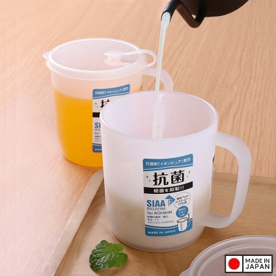 Cốc nhựa kháng khuẩn có vạch chia Nakaya 330ml - Hàng nội địa Nhật Bản nhập khẩu chính hãng
