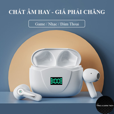 Tai Nghe Bluetooth True Wireless TWS TCT-S15 Giảm Ổn ENC Giảm Nhiễu Đàm Thoại - Âm Thanh HiFi - Màn Hình Led % Pin - Kháng Nước IPX6 Hàng Chính Hãng
