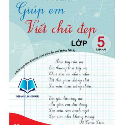 Sách - Giúp em viết chữ đẹp lớp 5 - tập 2 (Theo SGK CD và KNTT) (KP)