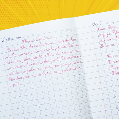 Sách - Vở ô li có mẫu chữ lớp 4 (luyện viết và trình bày)