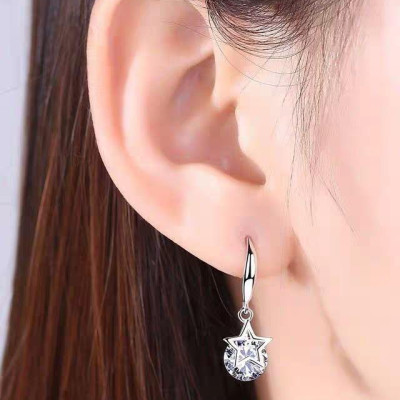 Bông tai ngôi sao nhỏ mix pha lê xinh xắn