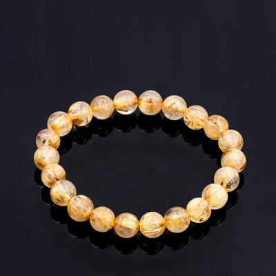 Vòng Thạch Anh Tóc Vàng Nữ Do Anqlo Chế Tác  Hạt 8mm - 10mm Với Nhiều Hình Thức Đẹp Từ 2A - 7A