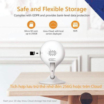 Camera Wifi Imou C22EP đàm thoại 2 chiều độ nét full HD, lắp trong nhà hồng ngoại thông minh cân bằng sáng - Hàng Chính Hãng