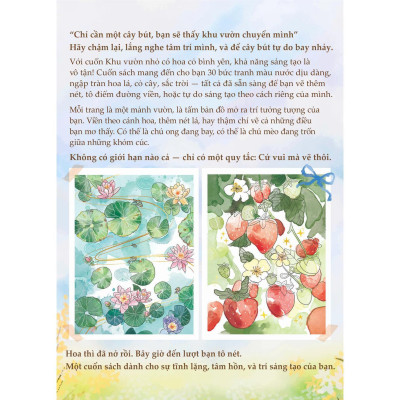 Sách - Tô Nét Khu Vườn Nhỏ Có Hoa Cỏ Bình Yên - Megabook