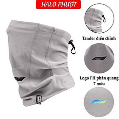 Khăn đa năng SWAT F2 (có dây rút) vải thun thoáng khí, logo phản quang