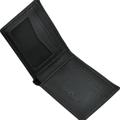 Ví Nam Da Bò AT Leather 056 (10 x 8.5 cm) - Đen